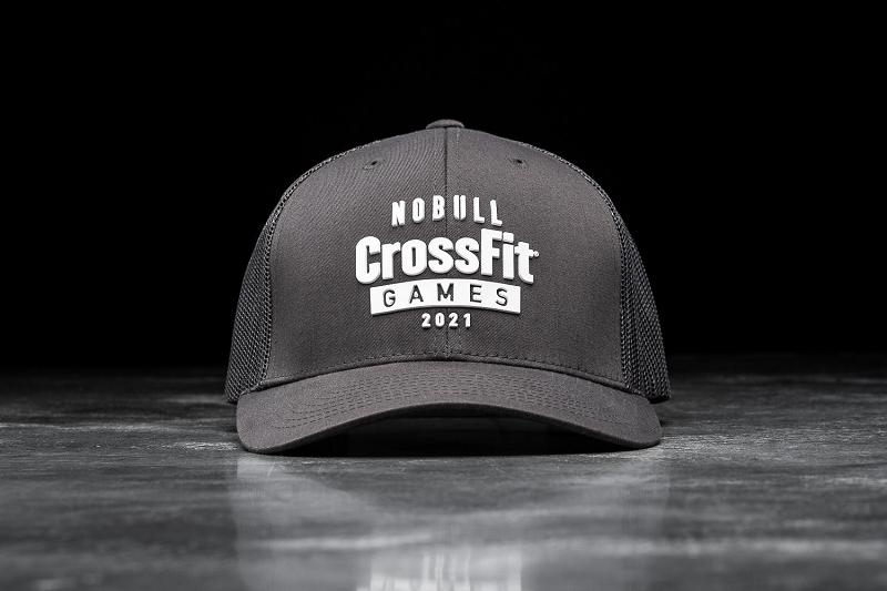 Women's Nobull Crossfit Games Curved-Brim Trucker Hats Black | SG K3242O